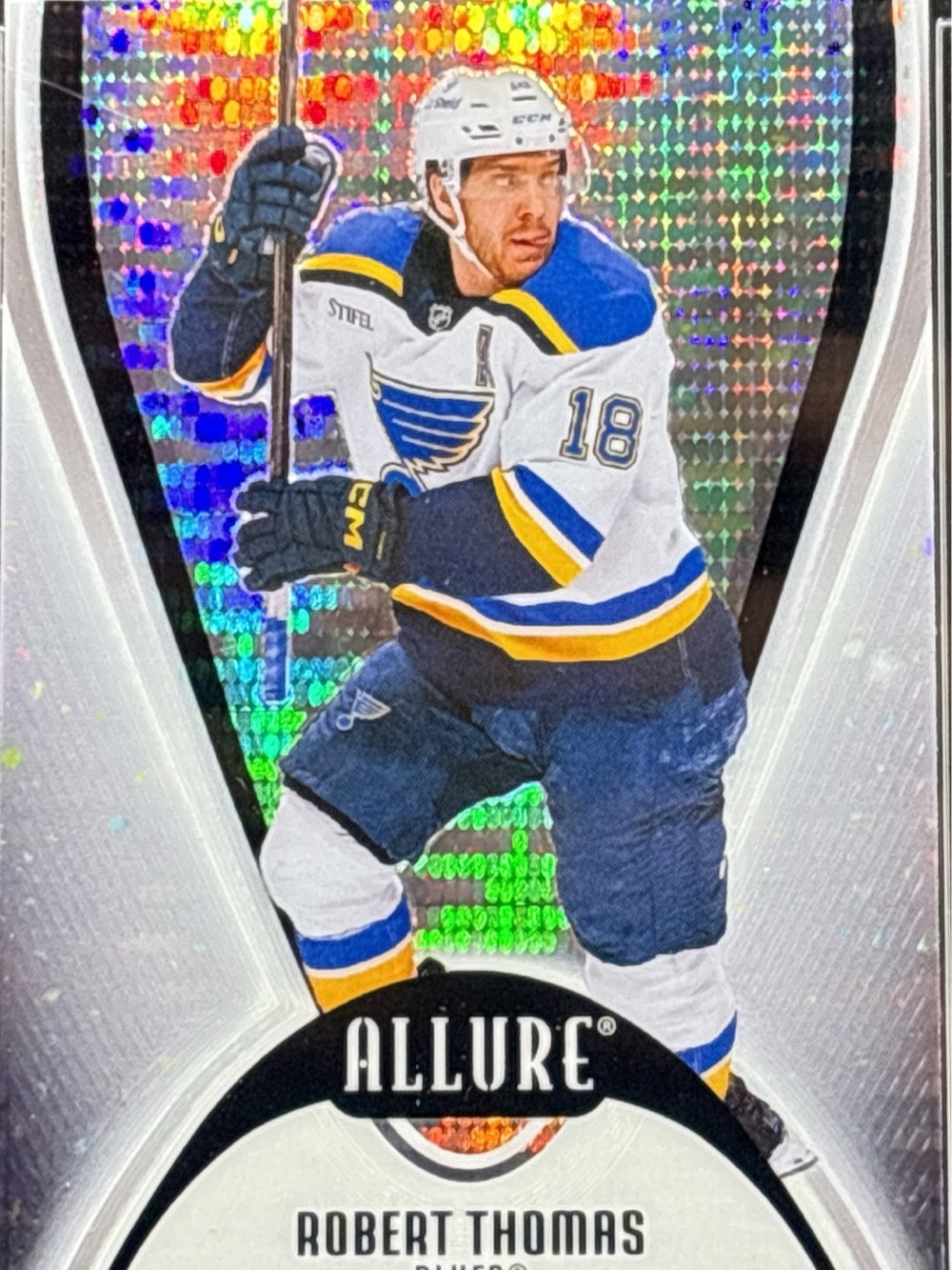 Upper Deck Allure Robert Thomas Hockey Trading Card - Glitter Bomb
